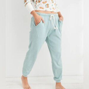 Aerie Ss L Waffle Light Blue Relaxed Jogger
